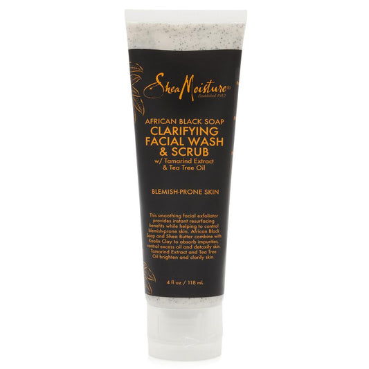 Shea Moisture African Black Soap Clarifying Facial Wash & Scrub