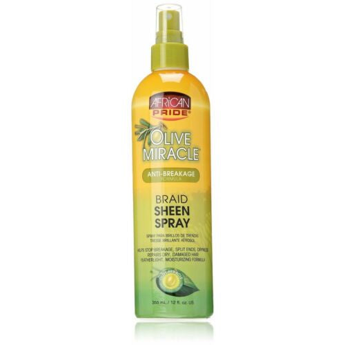 African Pride Olive Miracle Braid Sheen Spray - SM Cosmetics Store