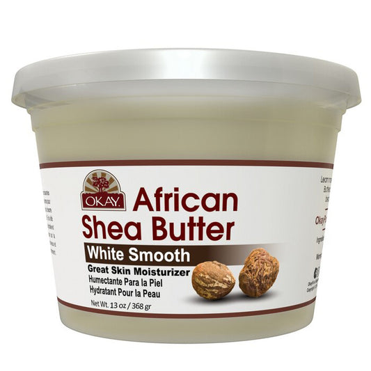 OKAY African Shea Butter White Smooth 13oz (368gm)
