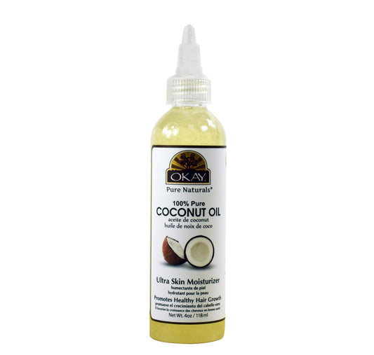 OKAY 100% Coconut Oil for Hair & Skin Moisturizer 6oz (177ml)