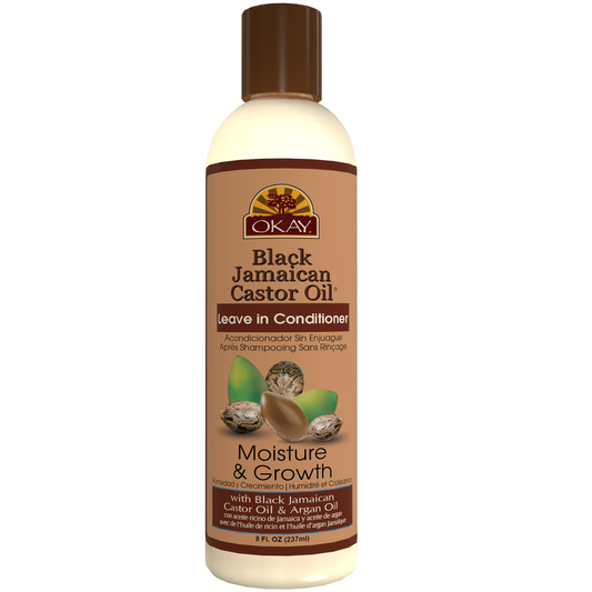 OKAY Black Jamaican Castor Oil Leave in Conditioner 8oz (237ml)