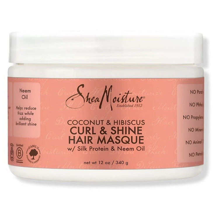 Shea Moisture Coconut & Hibiscus Curl & Shine Hair Masque 12oz