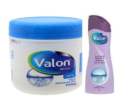VALON Skin Care Pure White Petroleum Jelly with Glycerin 240ml