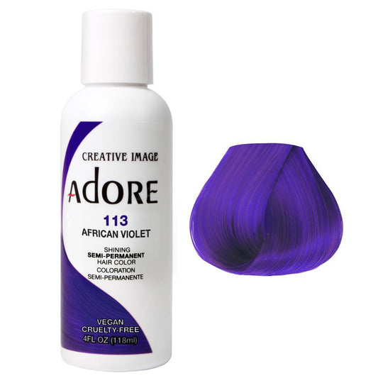 Adore Semi Permanent Hair Color - African Violet - 113