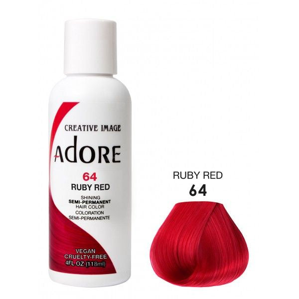 Adore Semi Permanent Hair Color - Ruby Red - 64