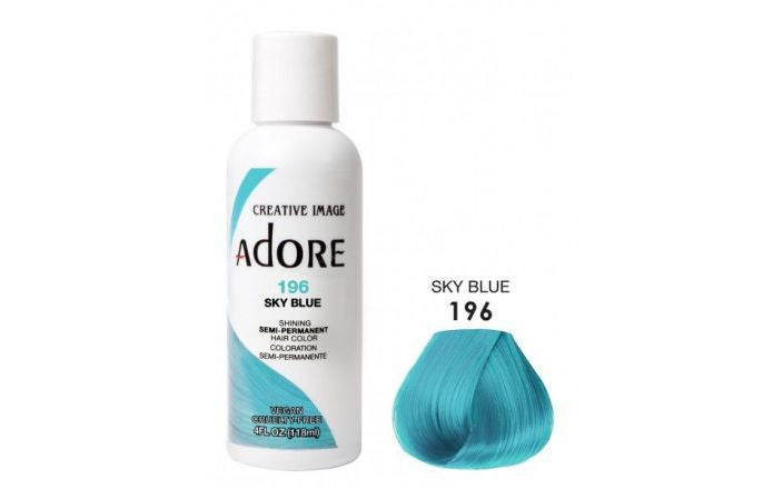 Adore Semi Permanent Hair Color - Sky Blue - 196