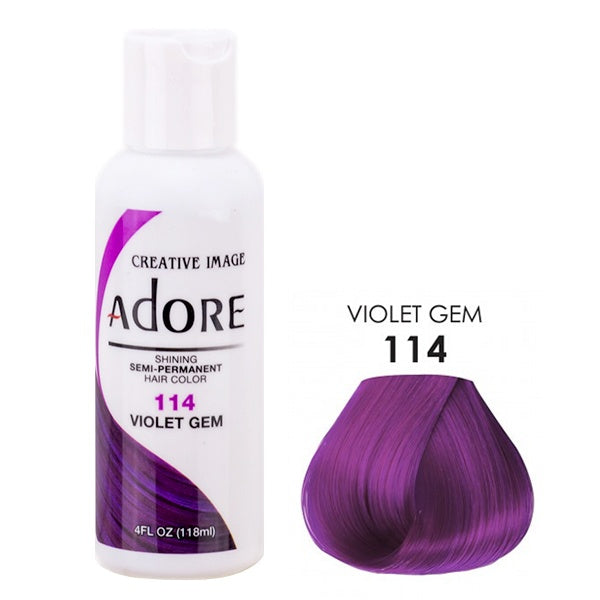 Adore Semi Permanent Hair Color - Violet Gem - 114