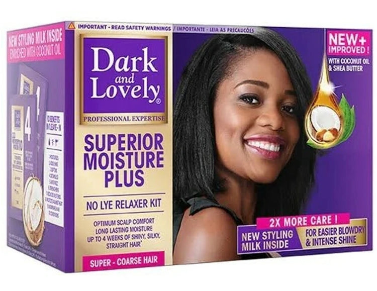 Dark and Lovely Superior Moisture Plus Relaxer Kit Super