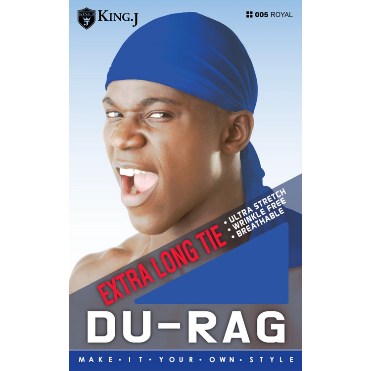 Du-Rag Tie-Down Adjustable Black (Extra Long Tie)