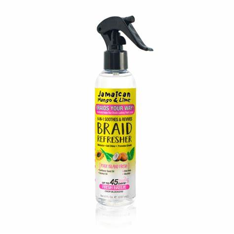 JML BYW 6-IN-1 Soothes & Revives BRAID REFRESHER Spray 8oz