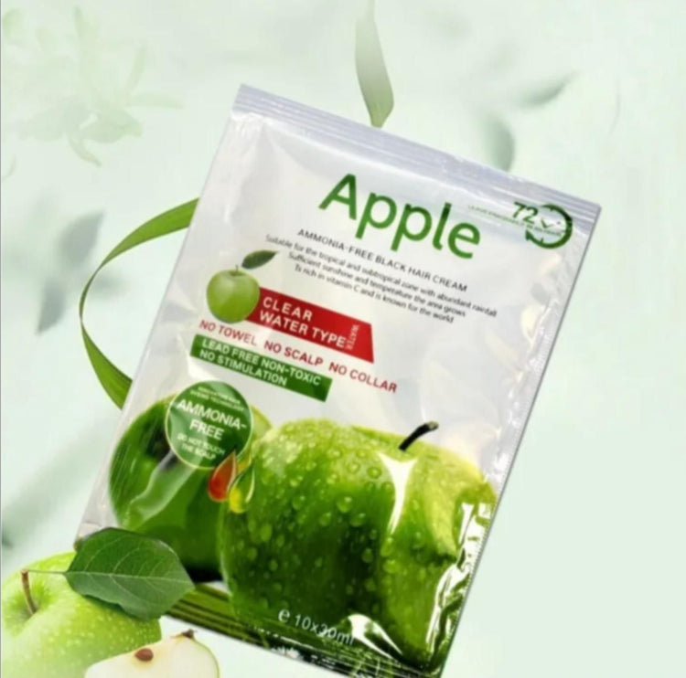 Apple Ammonia-free Black Hair Cream 30ml (Sachet)
