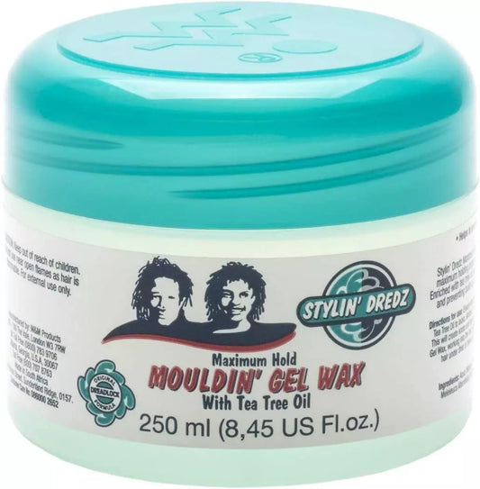 Stylin' Dredz Mouldin' Gel Wax Clear 250mL (8.45oz)