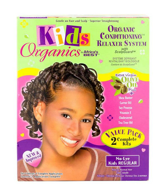Africa's Best Kids Originals No-Lye Regular Relaxer Kit-double application - SM Cosmetics Store