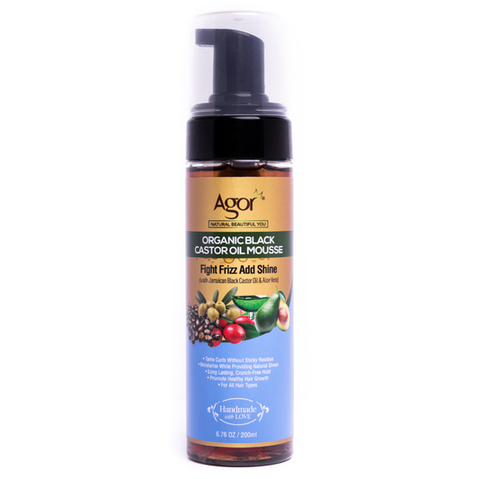 Agor Organic Black Castor Oil Hair Mousse - SM Cosmetics Store
