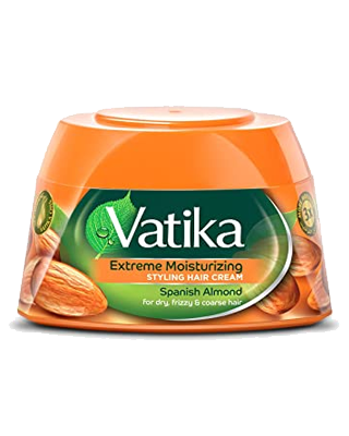 Vatika Natural Styling Hair Cream Extreme Moisturising almond honey aloe vera 140g