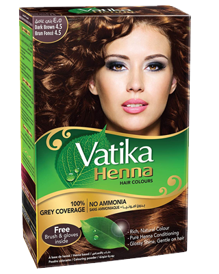 Vatika Henna Hair Colors Dark Brown 6x60g