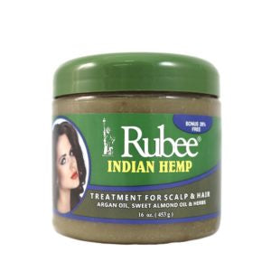 Rubee Indian Hemp Treatment for Scalp and Hair Jar 16oz