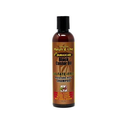 JML Black Castor Oil Sulfate Free Shampoo 8oz