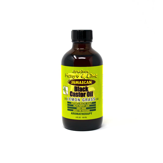 JML Black Castor Oil Lemongrass 4oz