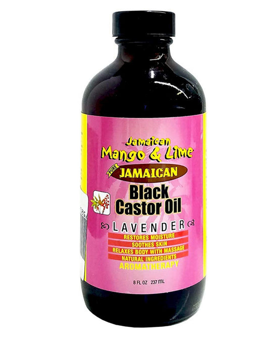 JML Black Castor Oil Lavender 8oz