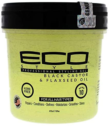 Eco Styling Gel Olive Oil Black Caster & Flaxseed Oil 16oz