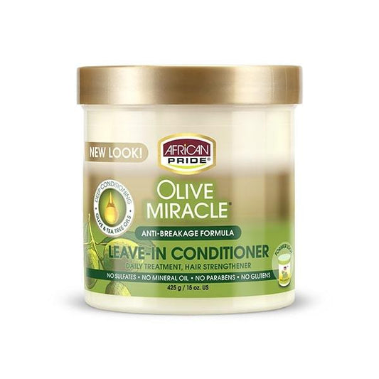 African Pride Olive Miracle leave in Conditioner 15oz - SM Cosmetics Store