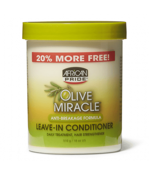 African Pride Olive Miracle leave in Conditioner 18oz - SM Cosmetics Store