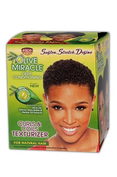 African Pride Olive Miracle Texturizer Kit - SM Cosmetics Store