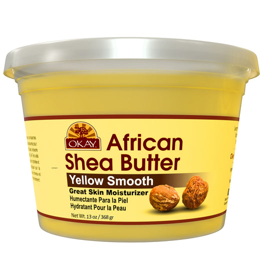 OKAY African Shea Butter Yellow Smooth 13oz (368gm)