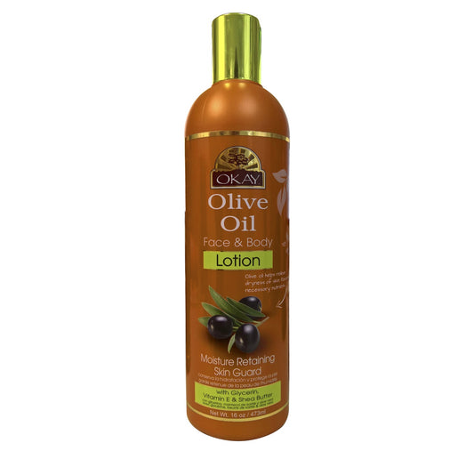 OKAY Olive Oil Face & Body Lotion 16oz (473ml)
