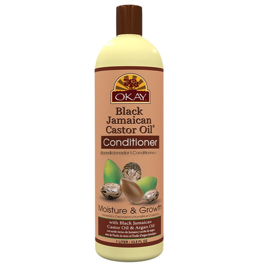 OKAY Black Jamaican Castor Oil Moisture growth conditioner 12oz (355ml)