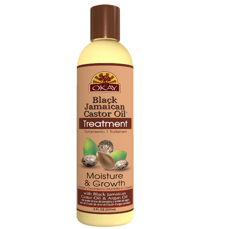 OKAY Black Jamaican Castor Oil Growth Treatment  8oz (237ml)