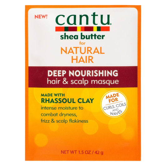Cantu Shea Butter Deep Nourishing Hair & Scalp Masque Rhassoul Clay packette - SM Cosmetics Store