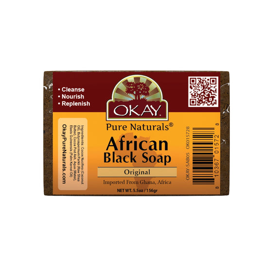 OKAY SBLACK4 OKAY AFRICAN BLACK ORIGINAL SOAP 5 OZ